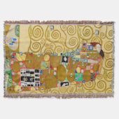 Gustav Klimt Vervulling Nieuw Kunst Koppel Deken (Voorkant)