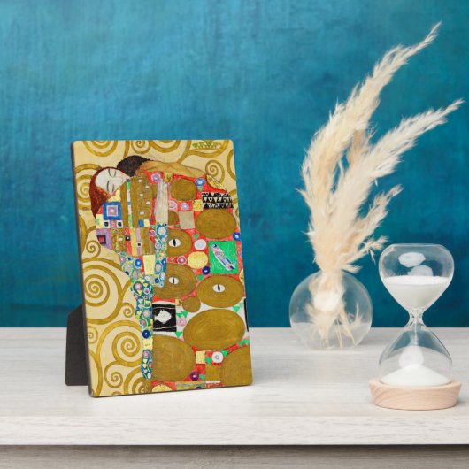 Gustav Klimt Vervulling Nouveau Koppel Fotoplaat (Zijkant)