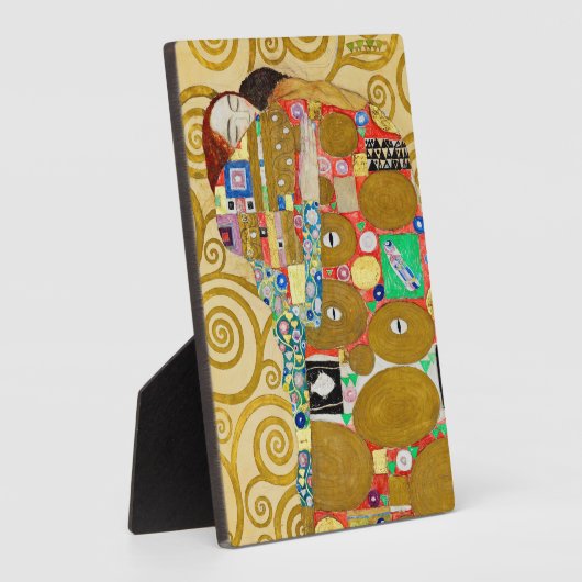 Gustav Klimt Vervulling Nouveau Koppel Fotoplaat (Zijkant)