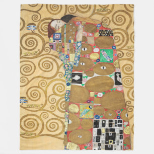 Gustav Klimt - Vervulling, Stoclet-fries Fleece Deken