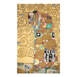 Gustav Klimt - Vervulling, Stoclet-fries Foto Afdruk