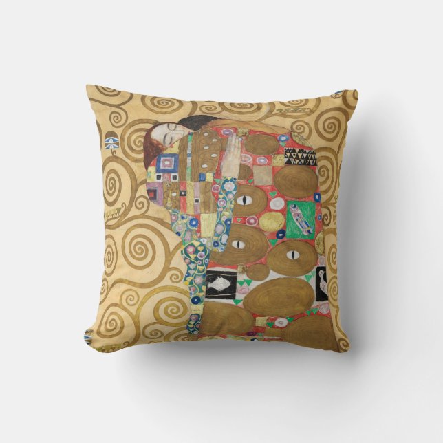 Gustav Klimt - Vervulling, Stoclet-fries Kussen (Voorkant)
