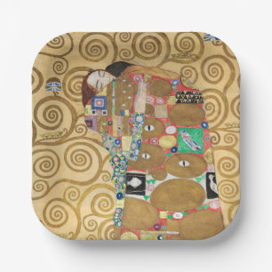 Gustav Klimt - Vervulling, Stoclet-fries Papieren Bordje