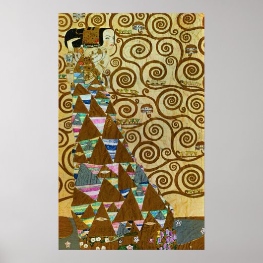 Gustav Klimt Verwacht Poster (Voorkant)
