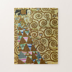 Gustav Klimt-verwachting Puzzle Legpuzzel