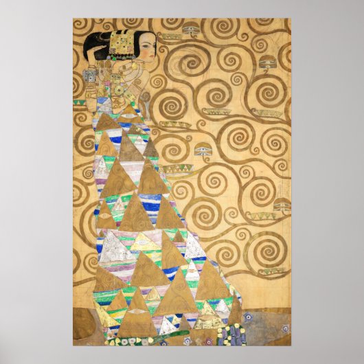 Gustav Klimt - Verwachting, Stoclet-fries Poster (Voorkant)