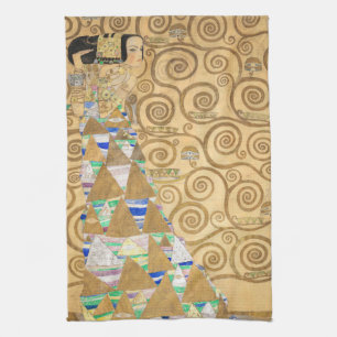 Gustav Klimt - Verwachting, Stoclet-fries Theedoek