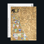 Gustav Klimt - Verwachting, Stoclet Frieze Briefkaart<br><div class="desc">The Tree of Life,  Stoclet Frieze,  Verwachting - Gustav Klimt,  Cardboard,  1909</div>