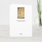 Gustav Klimt - Verwachting, Stoclet Frieze Kaart (Achterkant)