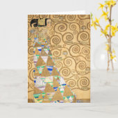 Gustav Klimt - Verwachting, Stoclet Frieze Kaart (Gele Bloem)