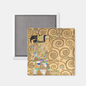 Gustav Klimt - Verwachting, Stoclet Frieze Magneet (Voorkant / Achterkant)