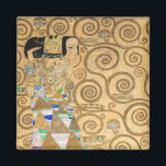 Gustav Klimt - Verwachting, Stoclet Frieze Magneet<br><div class="desc">The Tree of Life,  Stoclet Frieze,  Verwachting - Gustav Klimt,  Cardboard,  1909</div>