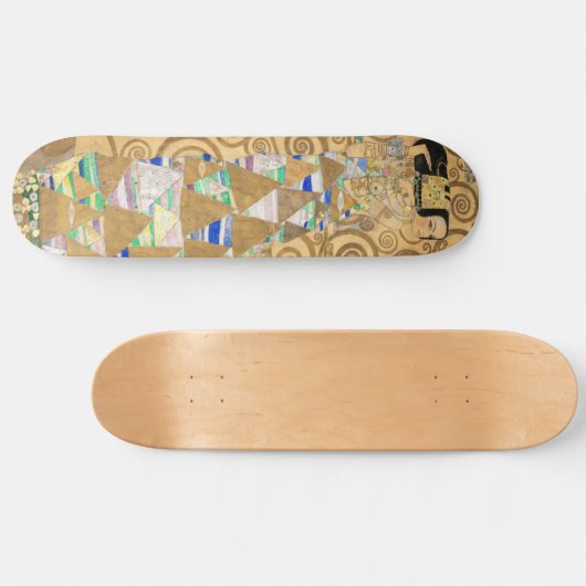 Gustav Klimt - Verwachting, Stoclet Frieze Persoonlijk Skateboard (Horizontaal)