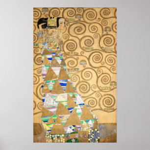 Gustav Klimt - Verwachting, Stoclet Frieze Poster