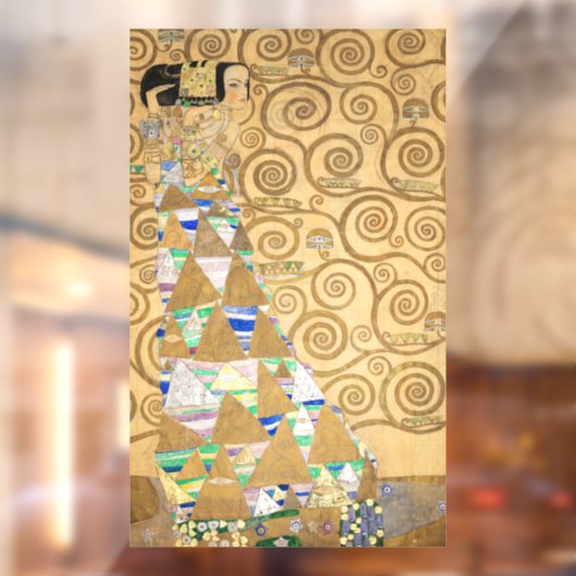 Gustav Klimt - Verwachting, Stoclet Frieze Raamsticker (Vel 2)