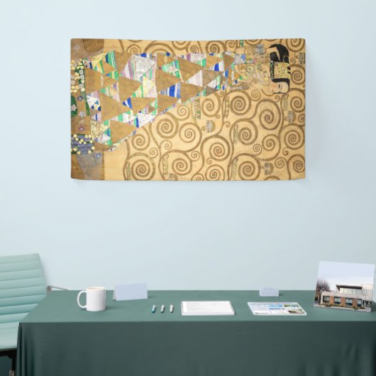 Gustav Klimt - Verwachting, Stoclet Frieze Spandoek (Beurs)