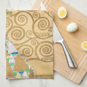 Gustav Klimt - Verwachting, Stoclet Frieze Theedoek (Quarter Fold)