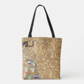 Gustav Klimt - Verwachting, Stoclet Frieze Tote Bag (Achterkant)