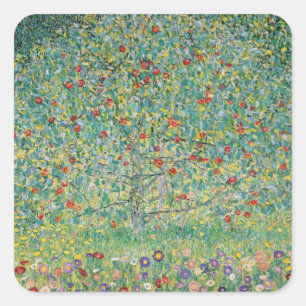 gustav-klimt vierkante sticker