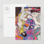 Gustav Klimt Virgins Briefkaart (Voorkant / Achterkant)