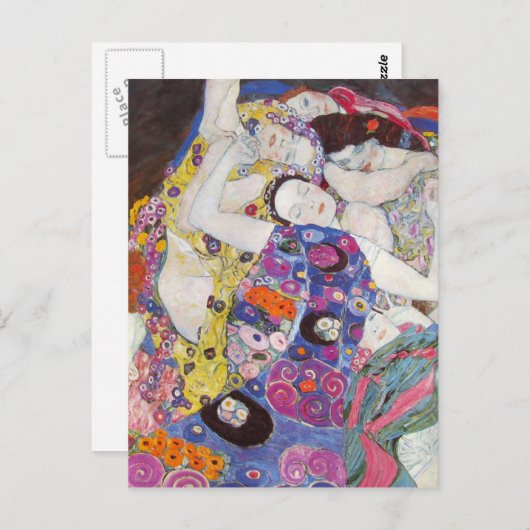 Gustav Klimt Virgins Briefkaart (Voorkant / Achterkant)