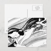 Gustav Klimt - Visbloed Surrealistische Japanse ku Briefkaart (Voorkant / Achterkant)