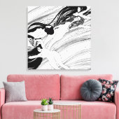 Gustav Klimt - Visbloed Surrealistische Japanse ku Canvas Afdruk (Insitu (Woonkamer))