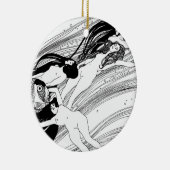 Gustav Klimt - Visbloed Surrealistische Japanse ku Keramisch Ornament (Rechts)