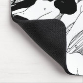 Gustav Klimt - Visbloed Surrealistische Japanse ku Muismat (Hoek)