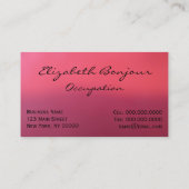 Gustav Klimt ~ Visitekaartje (Achterkant)