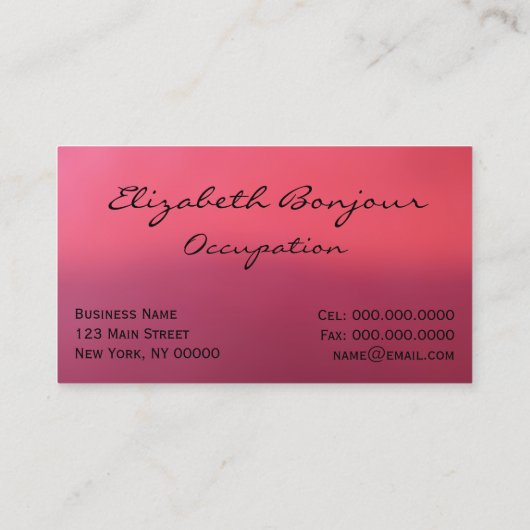 Gustav Klimt ~ Visitekaartje (Achterkant)