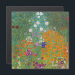 Gustav Klimt - Vloeibare tuin Magnetische Kaart<br><div class="desc">Bloemtuin - Gustav Klimt in 1905-1907</div>