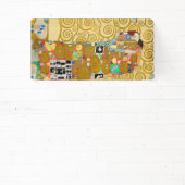 Gustav Klimt Voldending Nouveau Paar Spandoek (Insitu)