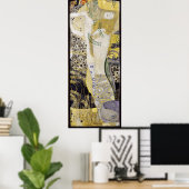 Gustav Klimt - vriendinnen met waterslangen Poster (Thuiskantoor)