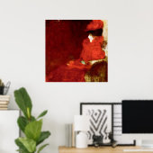 Gustav Klimt, VROUW IN EEN FAUTEUIL Poster (Thuiskantoor)
