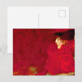 Gustav Klimt - Vrouw in een stoel Briefkaart (Voorkant / Achterkant)