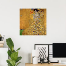 Gustav Klimt Vrouw in Goud Iconische Portretposter