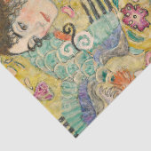 Gustav Klimt Vrouw met een Fan Decoupage Tissuepapier (Detail)