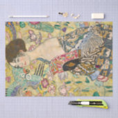 Gustav Klimt Vrouw met een Fan Decoupage Tissuepapier (Craft)