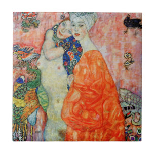 Gustav Klimt - Vrouwelijke Vrienden Tegeltje