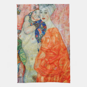 Gustav Klimt - Vrouwelijke Vrienden Theedoek