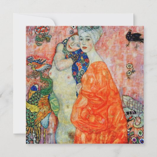 Gustav Klimt - Vrouwenvrienden Kaart (Voorkant)