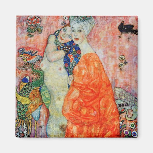 Gustav Klimt - Vrouwenvrienden Magneet (Voorkant)
