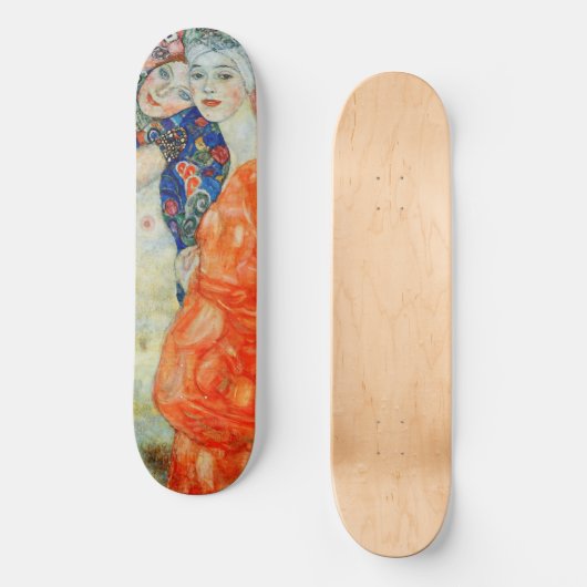 Gustav Klimt - Vrouwenvrienden Persoonlijk Skateboard (Voorkant)