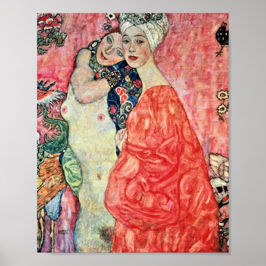 Gustav Klimt - Vrouwenvrienden Poster (Voorkant)