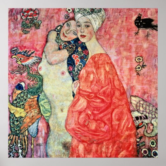 Gustav Klimt - Vrouwenvrienden Poster (Voorkant)