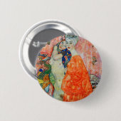Gustav Klimt - Vrouwenvrienden Ronde Button 5,7 Cm (Voorkant /achterkant)