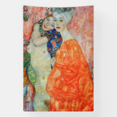 Gustav Klimt - Vrouwenvrienden Spandoek (Verticaal)