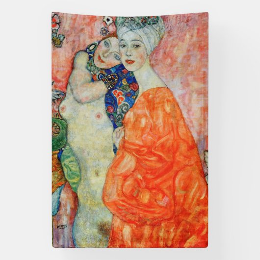 Gustav Klimt - Vrouwenvrienden Spandoek (Verticaal)