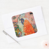 Gustav Klimt - Vrouwenvrienden Vierkante Sticker (Envelop)